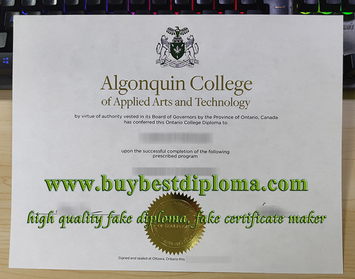 Algonquin College diploma 2021, Algonquin College degree, Algonquin College certificate,