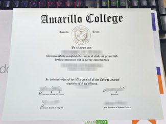 Amarillo College diploma, Amarillo College certificate,