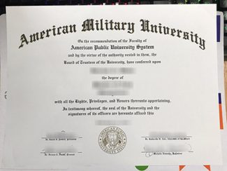 American Military University diploma, American Military University certificate,