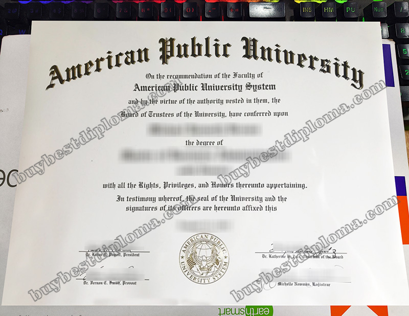 American Public University diploma, APU diploma,