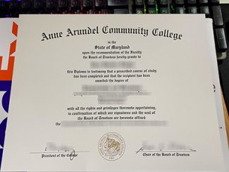 Anne Arundel Community College diploma, Anne Arundel Community College certificate,