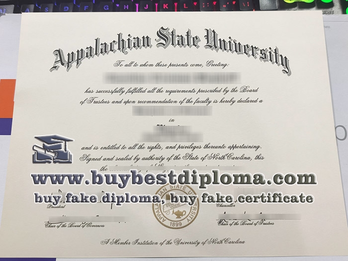 Appalachian State University diploma, fake Appalachian State University degree,
