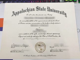 Appalachian State University diploma, fake Appalachian State University degree,