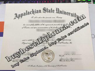 Appalachian State University diploma, fake Appalachian State University degree,