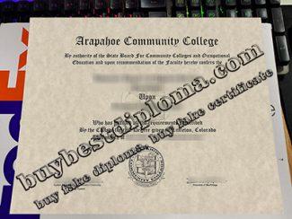 Arapahoe Community College diploma, Arapahoe Community College certificate,