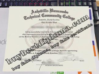 Asheville-Buncombe Technical Community College diploma, A-B Tech certificate,