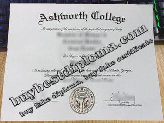 Ashworth College fake diploma, Ashworth College certificate,