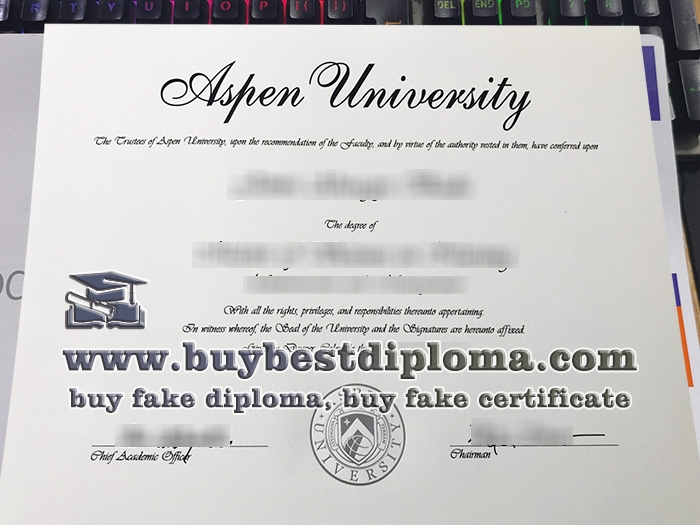 fake Aspen University diploma,