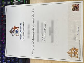 fake Aston University diploma