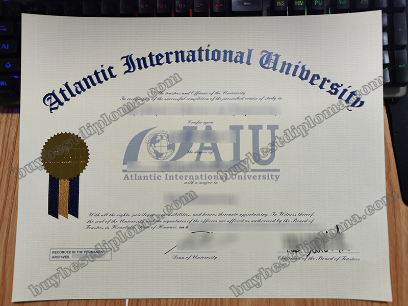 Atlantic International University diploma, Atlantic International University certificate,