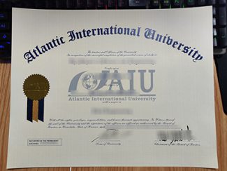 Atlantic International University diploma, Atlantic International University certificate,