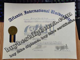 Atlantic International University diploma, Atlantic International University certificate,