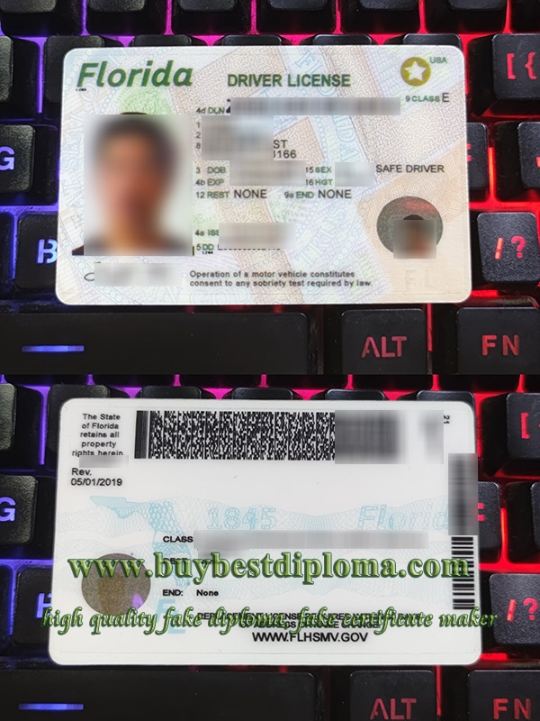 Florida driver license, Florida driving license, fake Florida driver card, fake USA driver license,
