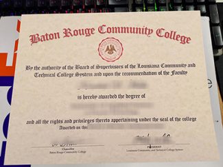 Baton Rouge Community College diploma, Baton Rouge Community College certificate,