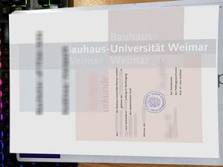 Bauhaus-Universität Weimar urkunde, Bauhaus-Universität Weimar degree,