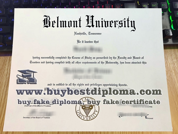 Belmont University fake diploma, Belmont Universite degree,