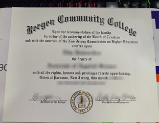 buy Bergen Community College certificate
