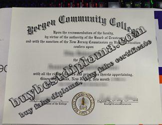 buy Bergen Community College certificate