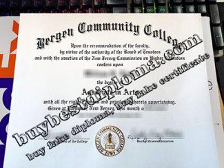 Bergen Community College diploma, Bergen Community College certificate,