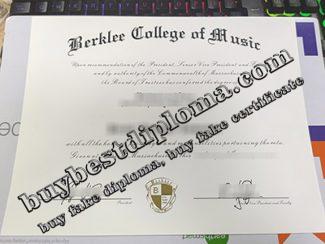 Berklee College of Music diploma, Berklee College of Music degree,