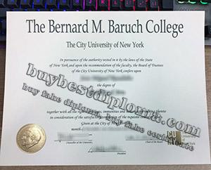 Baruch College diploma