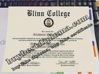 Blinn College diploma, Blinn College certificate,