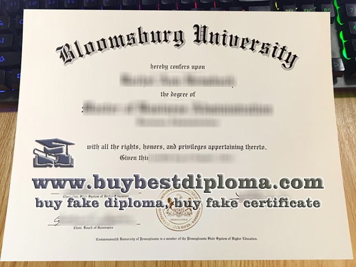 Bloomsburg University diploma, Bloomsburg University of Pennsylvania degree,