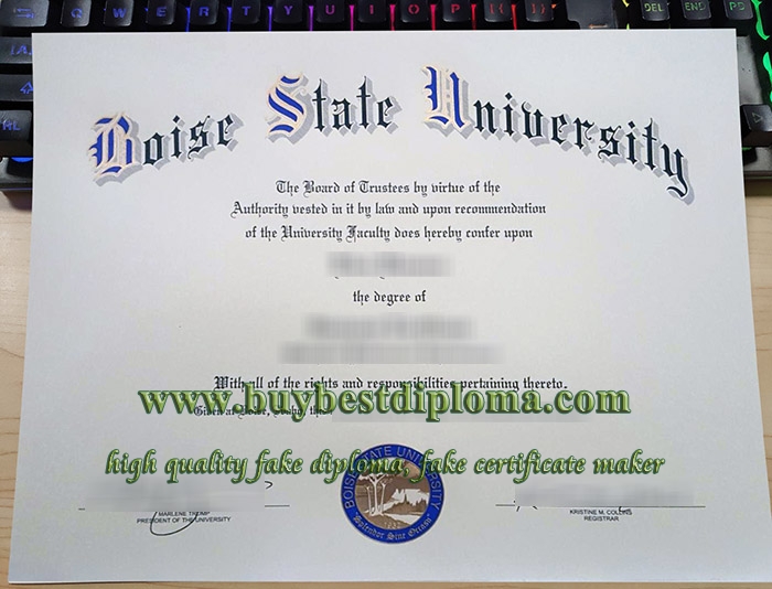 Boise State University diploma, Boise State University degree, fake Boise State University certificate,
