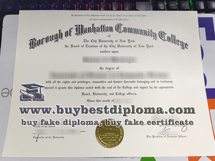 Borough of Manhattan Community College diploma, fake BMCC diploma,