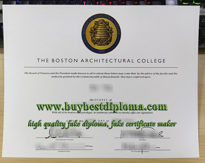 Boston Architectural College diploma, Boston Architectural College degree, fake Boston Architectural College certificate,