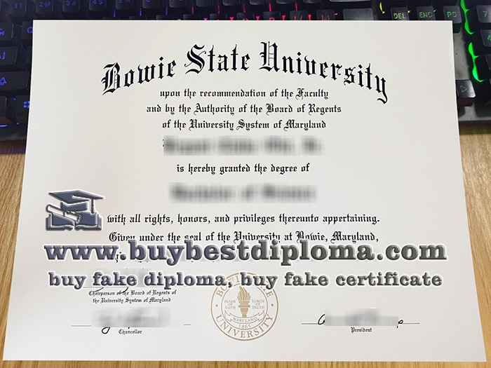 Bowie State University degree, Bowie State University diploma,