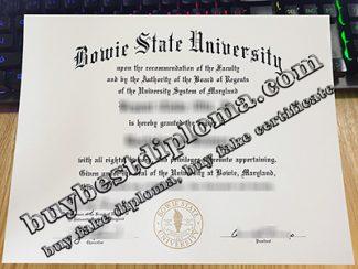 Bowie State University degree, Bowie State University diploma,