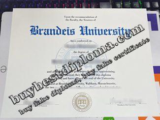 Brandeis University diploma, Brandeis University certificate,