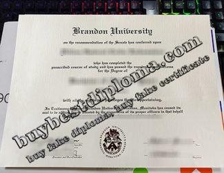 fake Brandon University diploma, Brandon University degree,