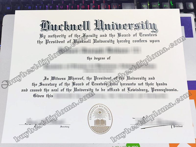 Bucknell University diploma, Bucknell University certificate,