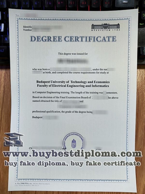 Budapest University of Technology and Economics degree, fake BME diploma,