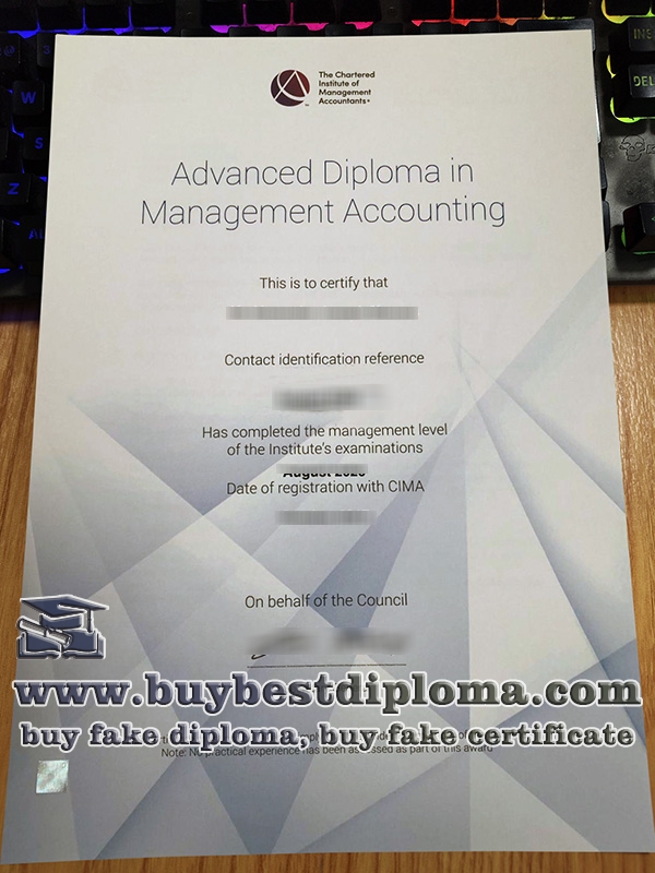 CIMA Advanced Diploma in Management Accounting, fake CIMA advanced diploma,