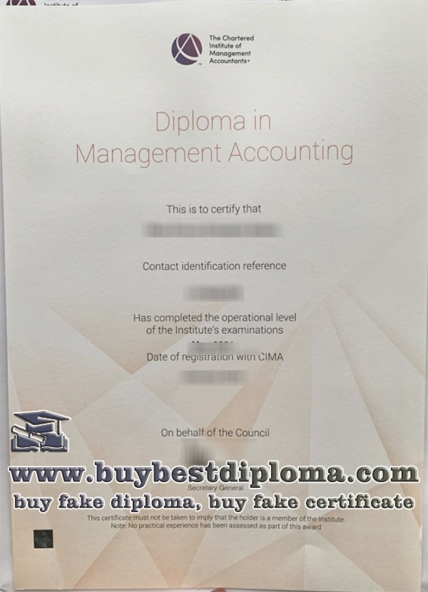 fake CIMA diploma, CIMA advanced diploma,