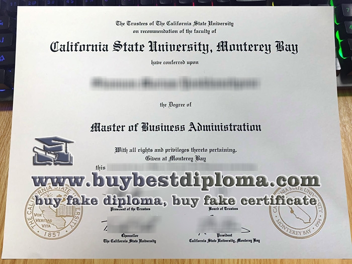 Cal State Monterey Bay diploma, California State University Monterey Bay degree,