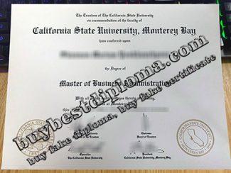 Cal State Monterey Bay diploma, California State University Monterey Bay degree,