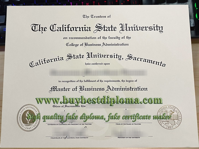 California State University Sacramento diploma, fake CSUS degree,