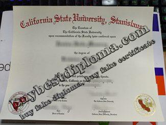 California State University Stanislaus diploma, Stanislaus State certificate,