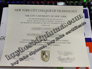 New York City College of Technology degree, CUNY City Tech diploma,