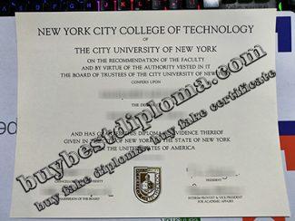 New York City College of Technology degree, City Tech diploma,