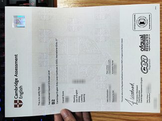 Cambridge B2 First certificate, fake Cambridge ESOL certificate,