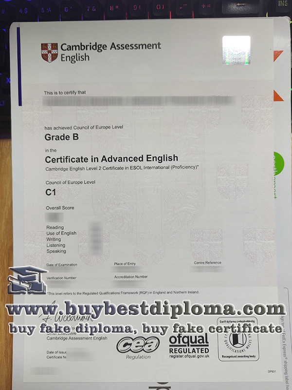 Cambridge C1 Advanced certificate 2023, CAE certificate 2023,