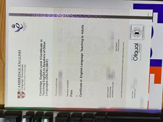 CELTA certificate, Cambridge TESOL certificate,