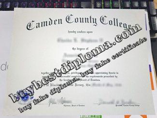 Camden County College diploma, Camden County College certificate,