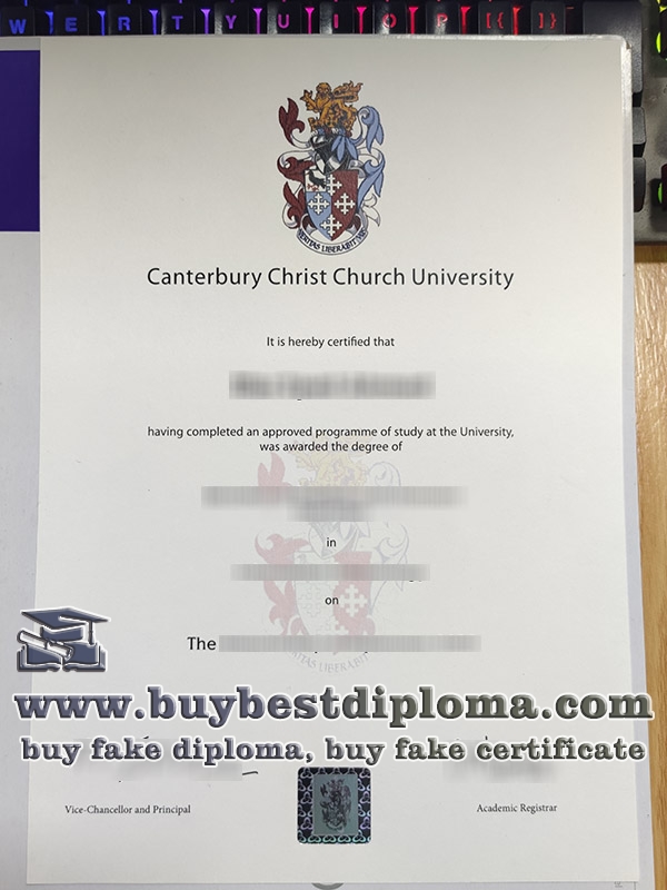 Canterbury Christ Church University degree, fake CCCU diploma,
