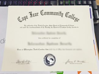 Cape Fear Community College diploma, Cape Fear Community College certificate,